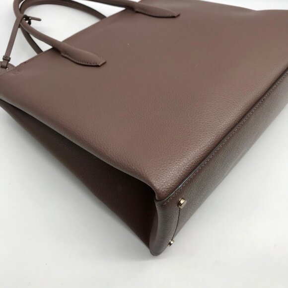 Kate Spade Nutmeg Pebbled Leather Eva Satchel Bag - Picture 9 of 10